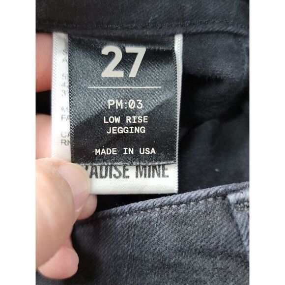 Paradise Mine Women's Skinny Jeans Size 27 Dark Wash Black Denim 29X30 - Picture 8 of 12